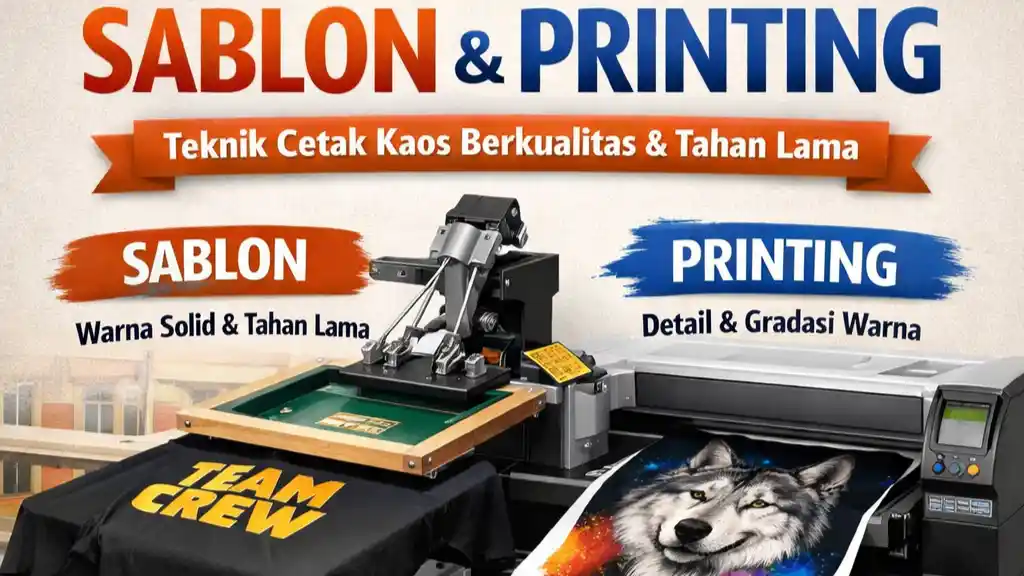 daya tahan teknik sablon printing
